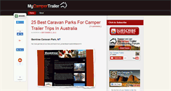 Desktop Screenshot of blog.mycampertrailer.com.au